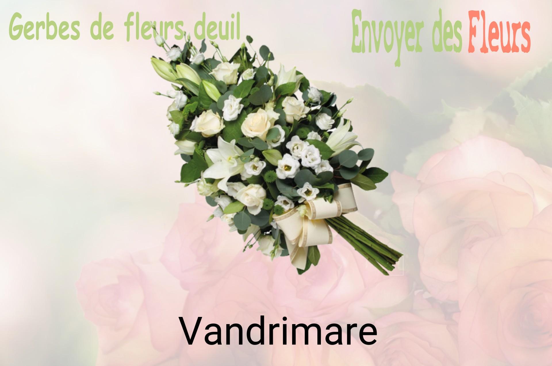 Gerbe de fleurs de deuil livrée à Vandrimare